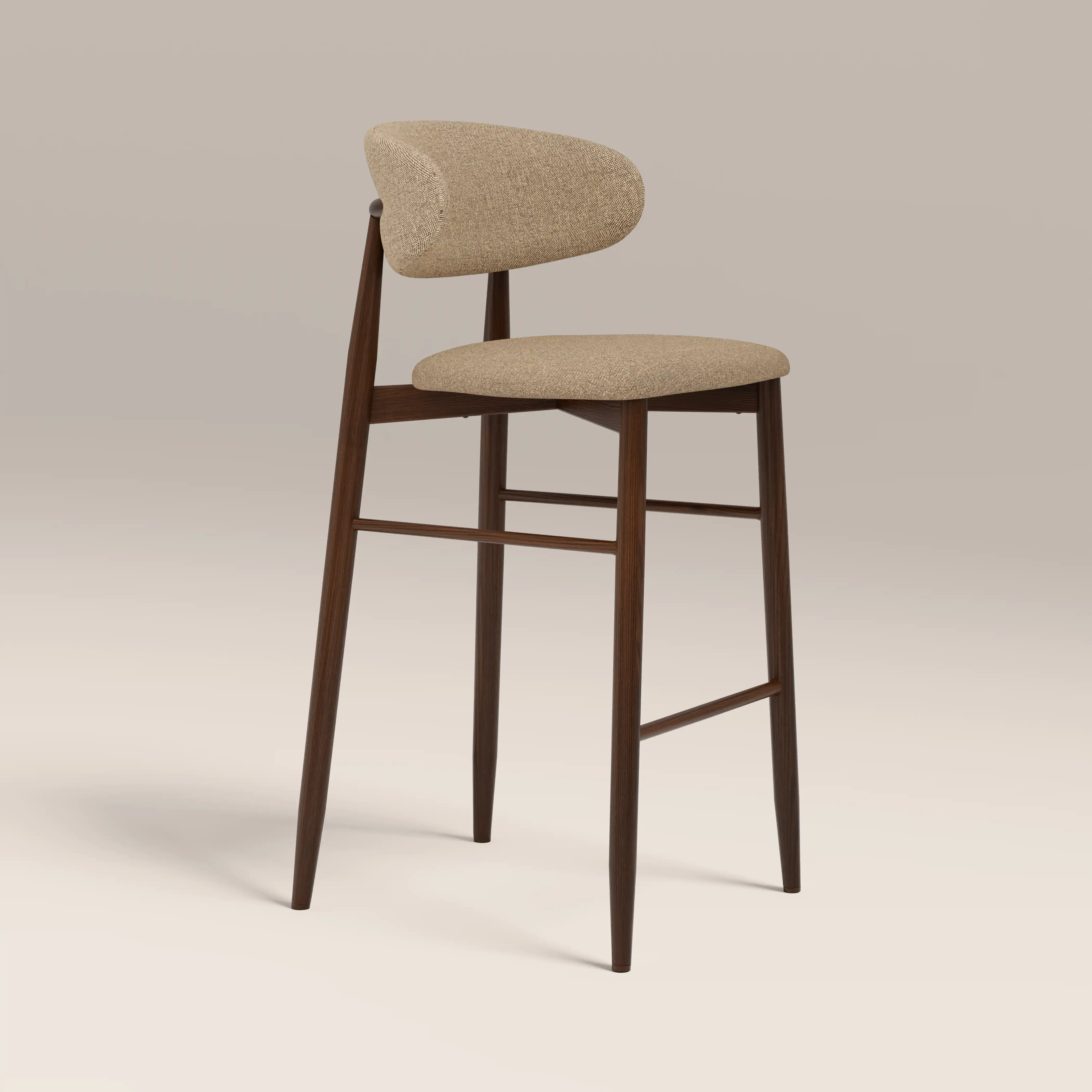 Halston bar stool in speckled stone